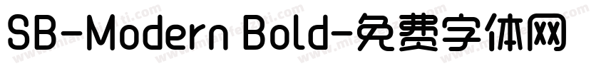 SB-Modern Bold字体转换